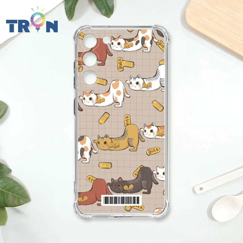 TRON 三星 S23  俄羅斯方塊招財貓-三隻小貓  載具 四角防摔殼 手機殼 歷史價格詳細信息
