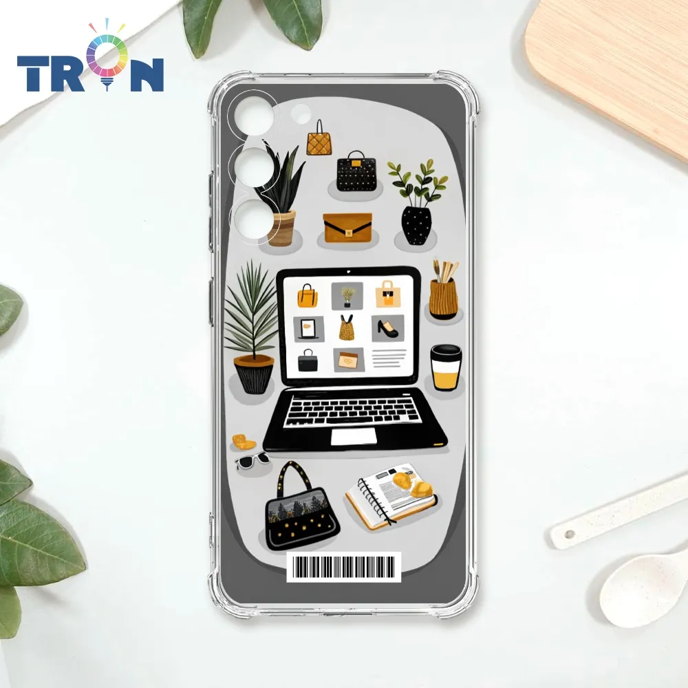 TRON 三星 S23  風格派不規則格子A款 四角防摔殼 手機殼 歷史價格詳細信息