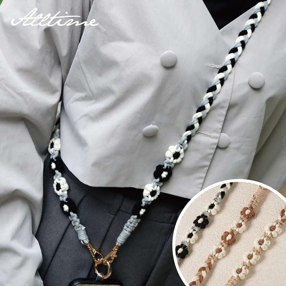 【完全計時】配件館｜小花吊牌珍珠手機短繩腕帶  附夾片 歷史價格詳細信息