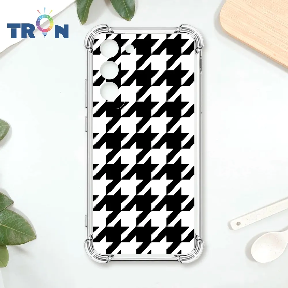 TRON 三星 S22 雙色千鳥紋  載具 四角防摔殼 手機殼 歷史價格詳細信息