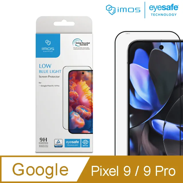 IMOS Google Pixel 9/9 Pro 德國萊因認證 RPF60低藍光螢幕保護貼 9H 瀘藍光玻璃貼 螢幕貼 歷史價格詳細信息