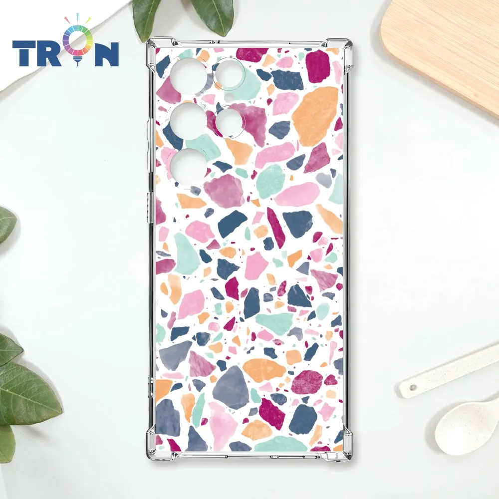 TRON 三星 S24 Ultra 幾何圓點千鳥紋  載具 四角防摔殼 手機殼 歷史價格詳細信息