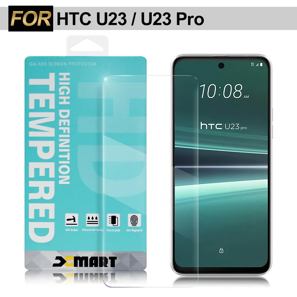 Xmart for HTC U11 EYES 超透滿版 2.5D 鋼化玻璃貼-黑色 歷史價格詳細信息