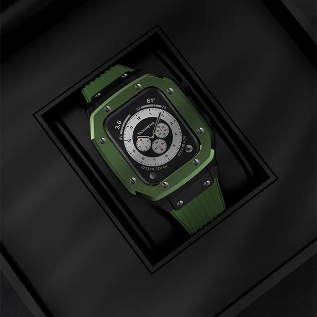 PowerRider G19 Apple Watch 金屬錶殼+矽膠錶帶 黑色 歷史價格詳細信息