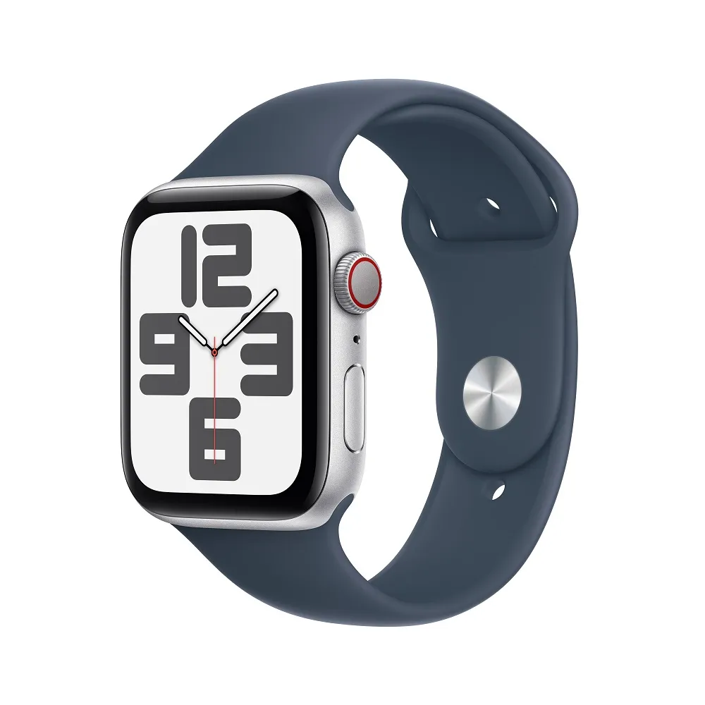 Apple Watch SE GPS 44mm Silver Aluminium Case White Sport Band - Regular 歷史價格詳細信息