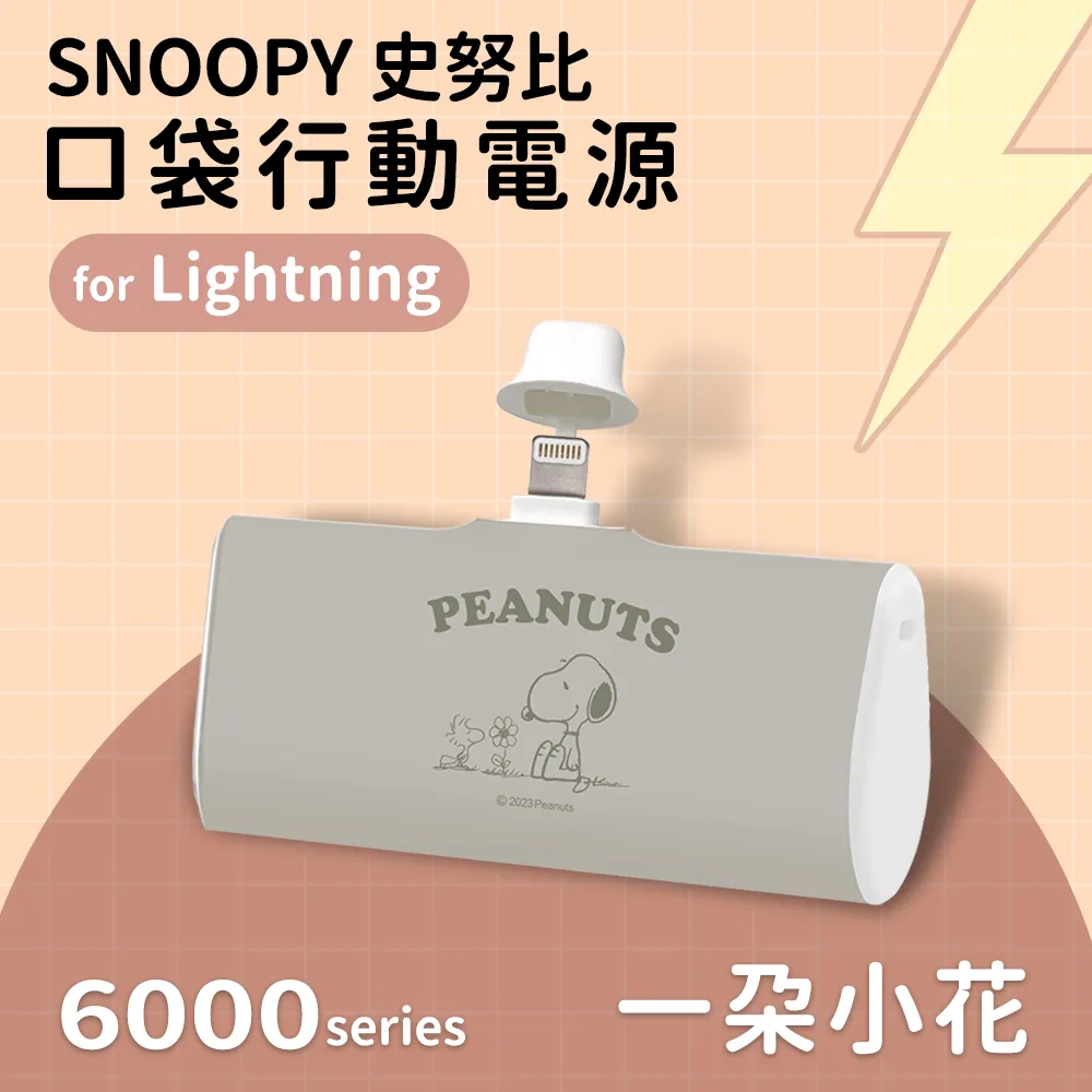 【SNOOPY史努比】復刻經典色系 Type-C PD快充 6000series 口袋隨身行動電源-表情系列(咖) 歷史價格詳細信息