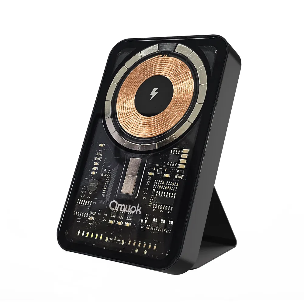 amuok 工業風磁吸式行動電源 5000mah 強力磁吸無線充 支援15W急速快充 折疊支架 NCC/BSMI雙認證 歷史價格詳細信息