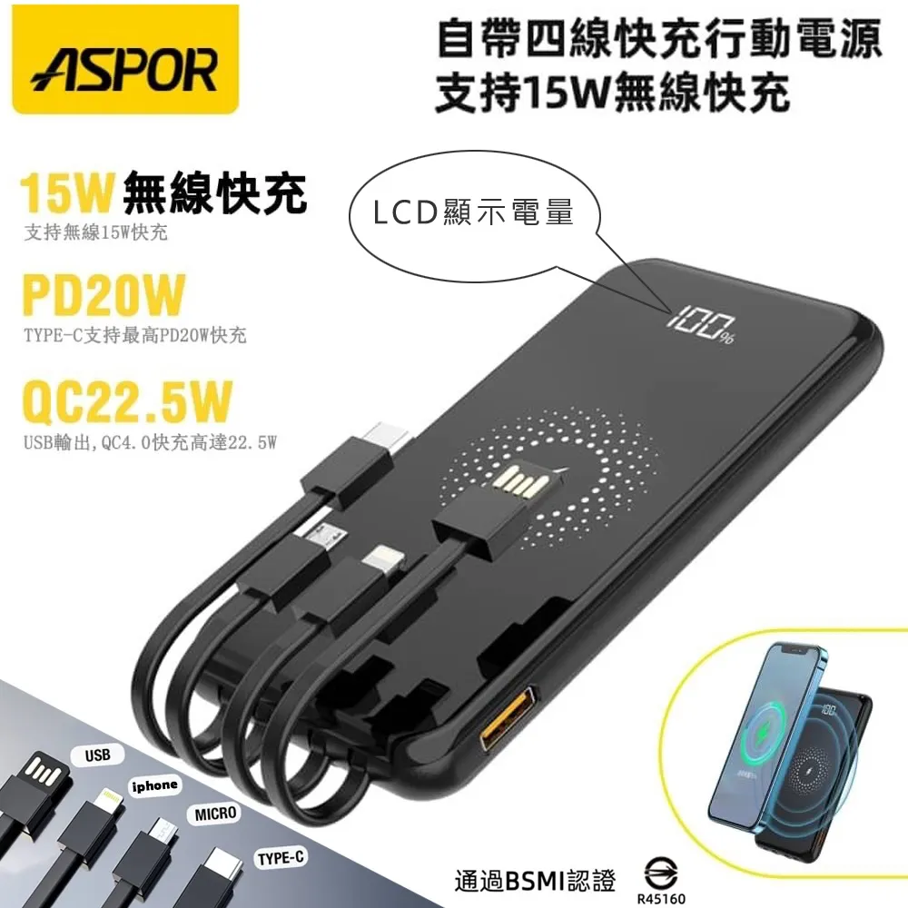 【ASPOR】15W 磁吸MagSafe無線充電車架 歷史價格詳細信息