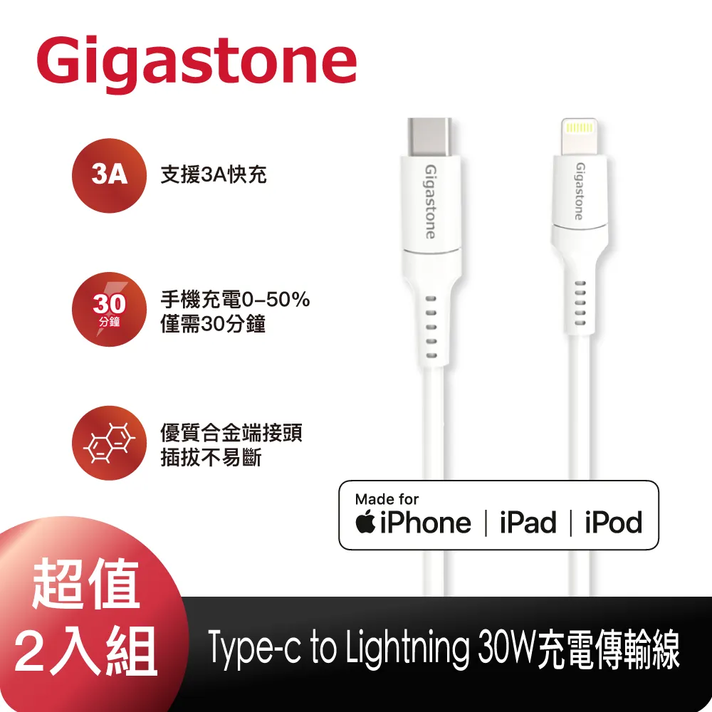 Gigastone MFi認證 USB to Lightning GC-3800S 1.5M 編織充電傳輸線 (MFi認證) 歷史價格詳細信息