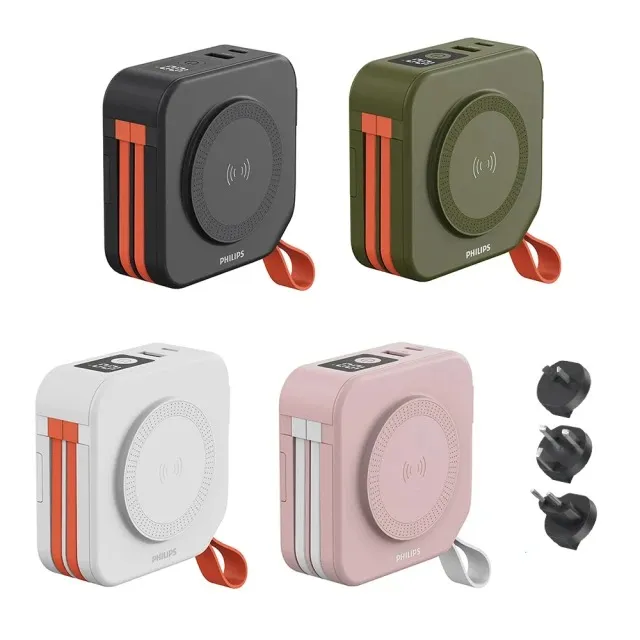 PHILIPS 飛利浦 DLP4347C 4色可選-10000mAh多功能十合一螢幕顯示行動電源 (超值2入組) 歷史價格詳細信息