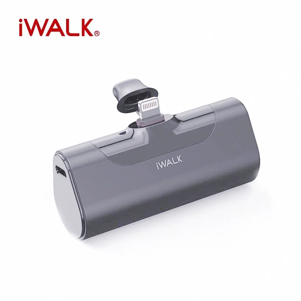 【iWALK】Lightning 四代 4500mAh 直插式口袋電源 行動電源-燎原灰 價格比較,價格查詢,歷史價格詳細信息