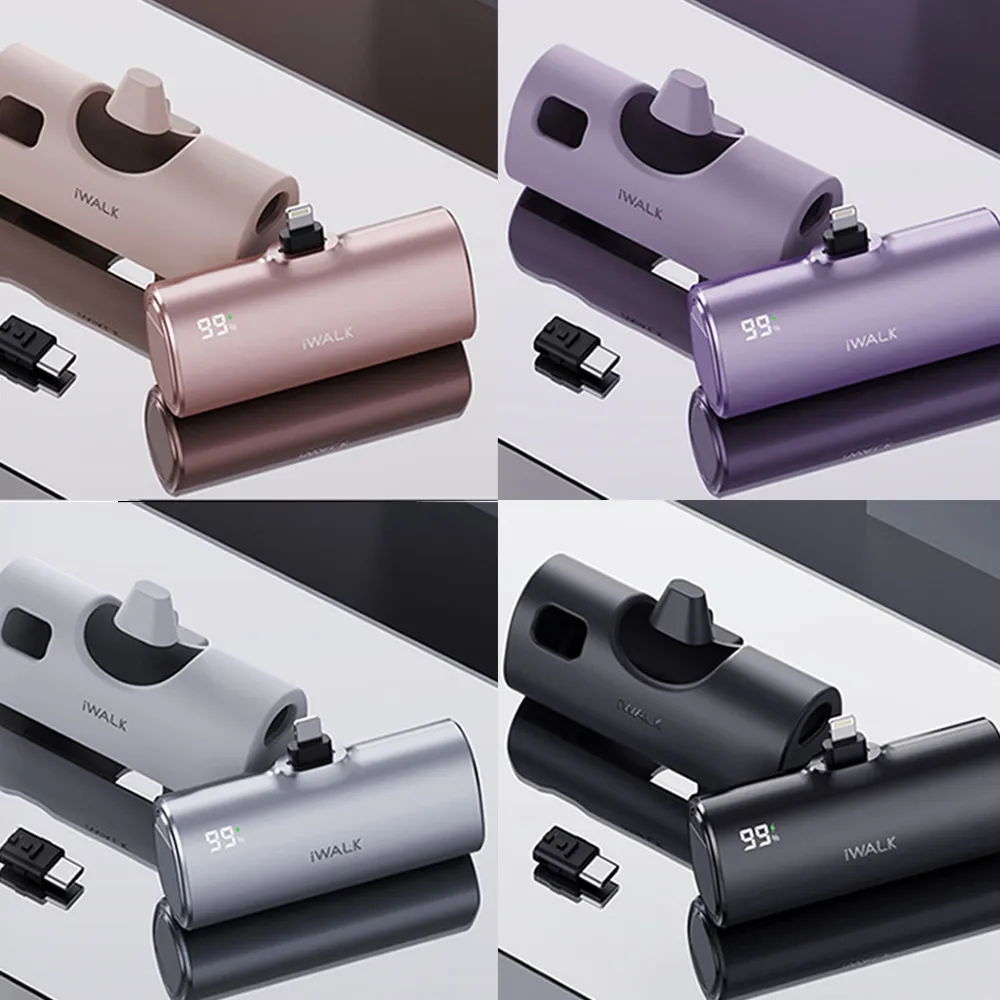 【iWALK】Twins雙頭一機兩用直插式4900mAh快充行動電源(LPX001)PD20W/Type-C/Lightning 歷史價格詳細信息