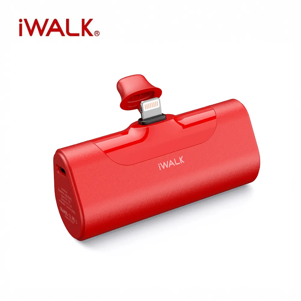 【iWALK】Lightning 四代 4500mAh 直插式口袋電源 行動電源-燎原灰 歷史價格詳細信息