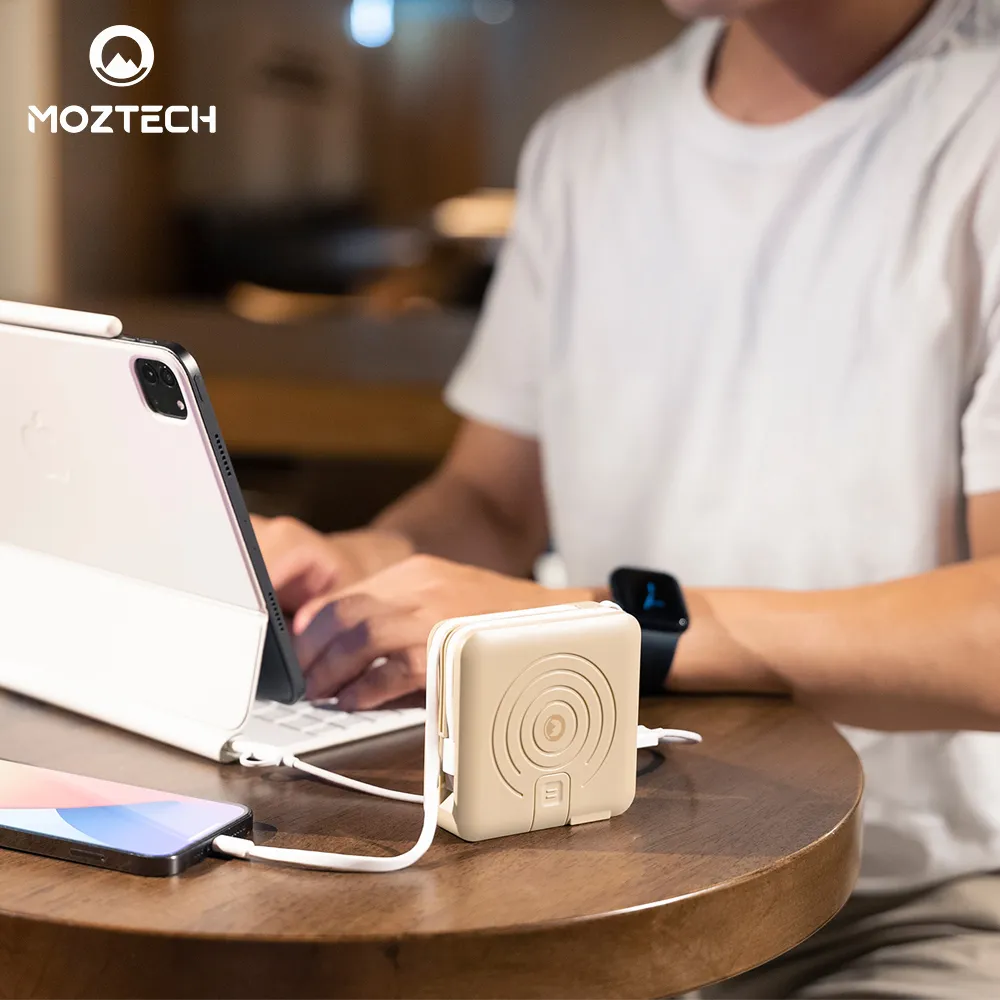 【MOZTECH】多功能五合一 萬能充Pro 10000mAh行動電源(水泥灰) 歷史價格詳細信息