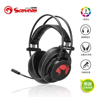 【MARVO魔蠍】 HG9035 虛擬7.1聲道電競耳罩式耳機 紅 歷史價格詳細信息