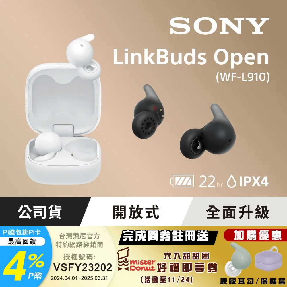SONY LinkBuds Open 開放式真無線耳機 WF-L910 歷史價格詳細信息
