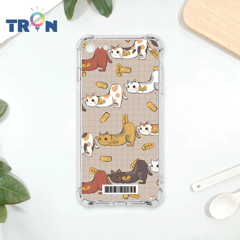TRON IPhone 7/8/SE2 俄羅斯方塊招財貓-O型滾動  載具 四角防摔殼 手機殼 歷史價格詳細信息