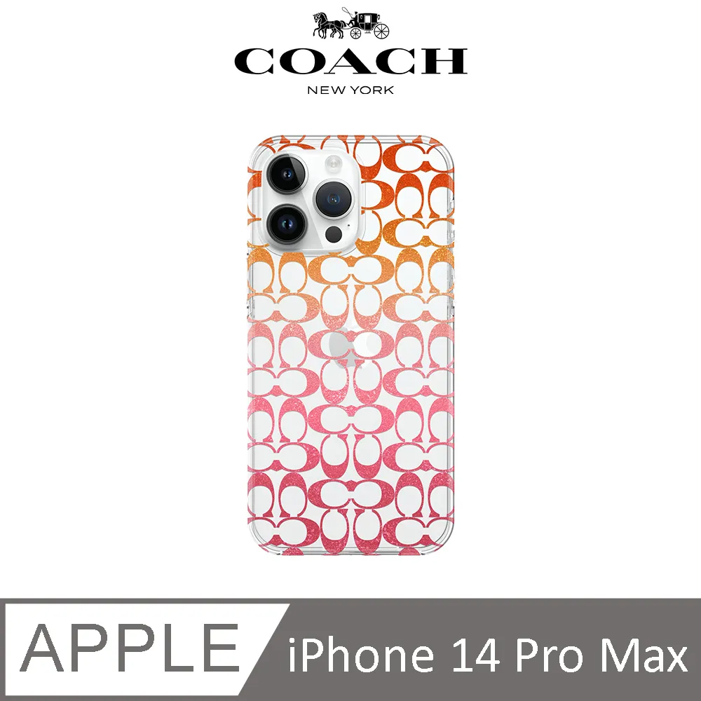 【COACH】 iPhone 14 Pro Max 精品手機殼 粉紅經典大C 歷史價格詳細信息