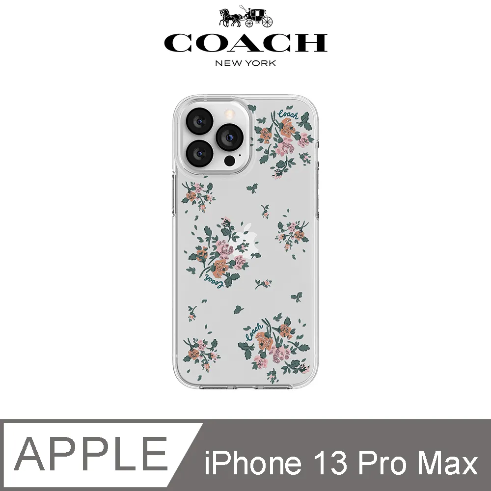 【COACH】iPhone 13 Pro/Pro Max/12 Pro Max 手機防摔保護殼 黑色經典LOGO 歷史價格詳細信息