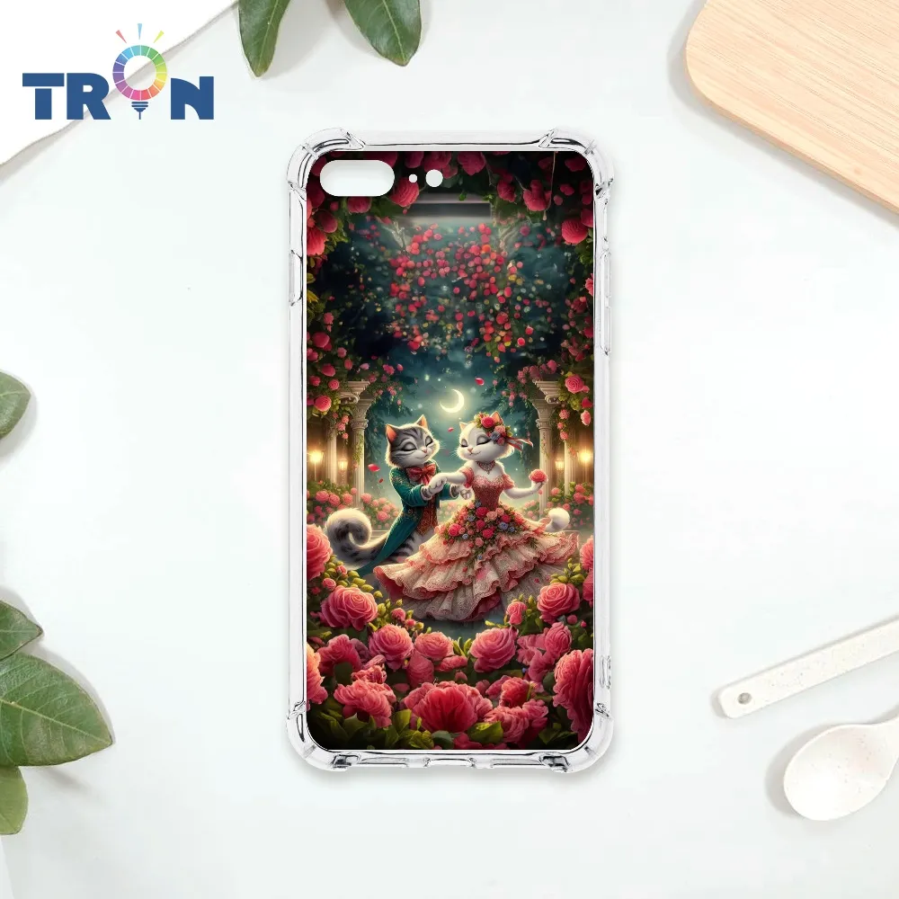 TRON IPhone 7/8 PLUS 桃藍色花朵系列  載具 四角防摔殼 手機殼 歷史價格詳細信息