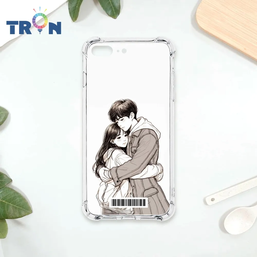 TRON IPhone 7/8 PLUS 情侶深情擁抱彩色背景系列  載具 四角防摔殼 手機殼 歷史價格詳細信息
