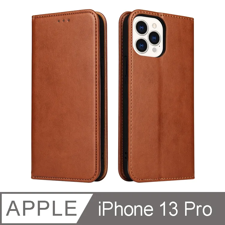 Fierre Shann 真皮紋 iPhone 16 Pro 磁吸側掀 手工PU皮套 歷史價格詳細信息