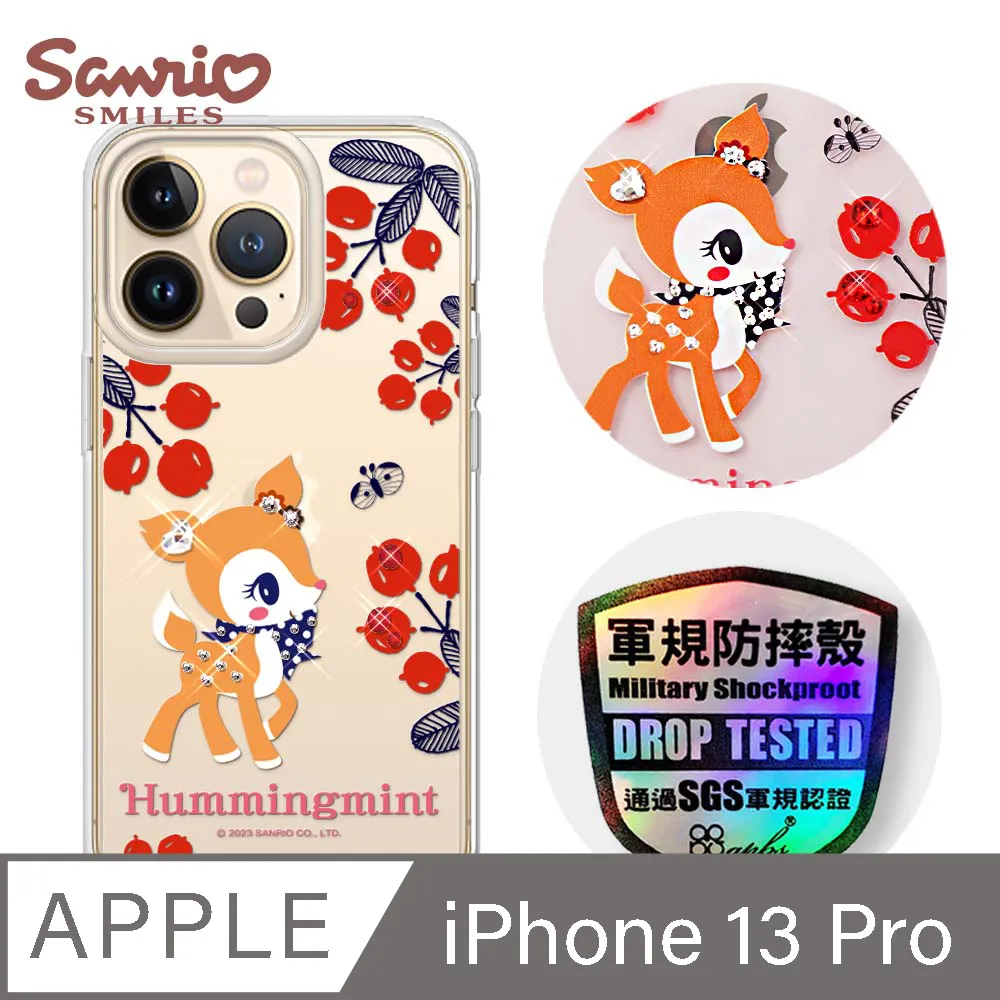 三麗鷗 iPhone 13 6.1吋軍規防摔鏡面水晶彩鑽手機殼-小紳士大耳狗 歷史價格詳細信息