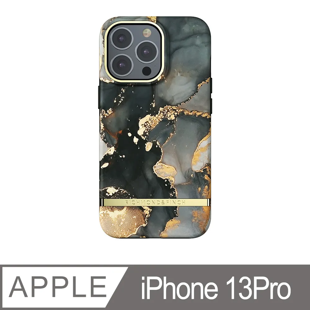 Richmond&Finch RF瑞典手機殼 - 墨玉鎏金 (iPhone 13 Pro 6.1吋) 歷史價格詳細信息