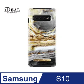 IOS Samsung Galaxy S10 北歐時尚瑞典流行手機殼-挪威蓋倫格藍金大理石 歷史價格詳細信息