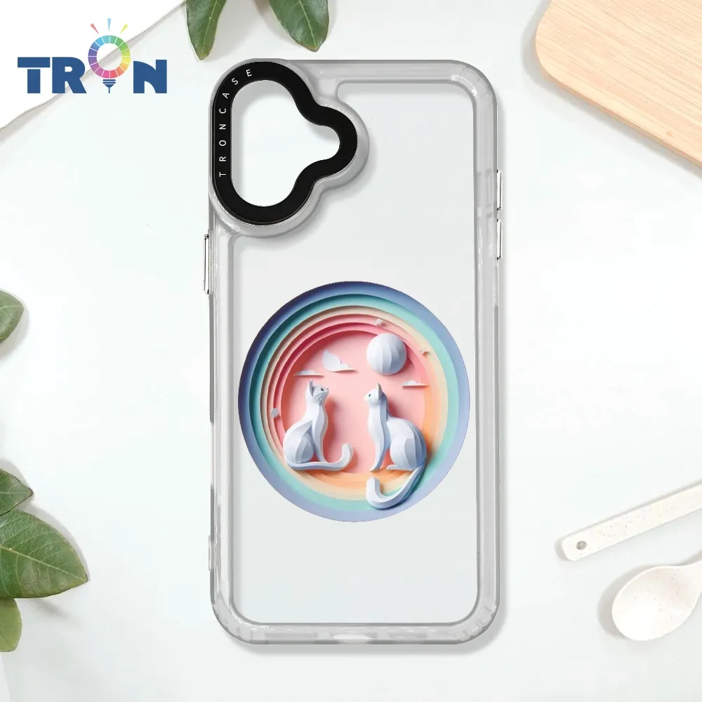 TRON iPhone 16 PLUS 俄羅斯方塊招財貓-三隻小貓 太空殼 透黑款 手機殼 歷史價格詳細信息