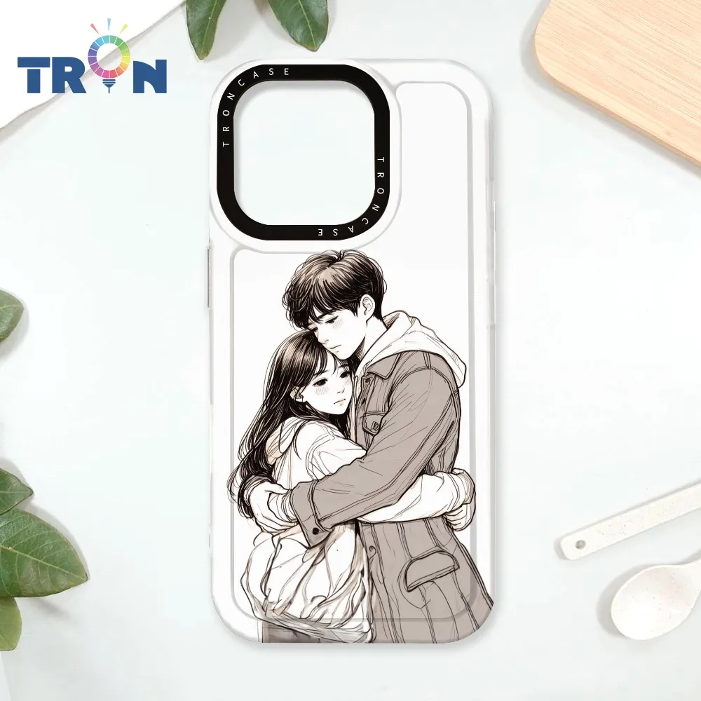 TRON IPhone 16 Pro 情侶深情擁抱彩色背景系列 太空殼 透黑款 手機殼 歷史價格詳細信息