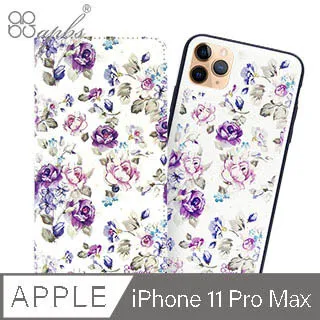 apbs iPhone 11 & 11 Pro & 11 Pro Max兩用施華彩鑽磁吸手機殼皮套-紫薔薇 歷史價格詳細信息