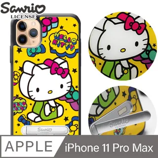 三麗鷗 iPhone 11 Pro Max 6.5吋施華彩鑽防摔指環扣手機殼-凱蒂學院風 歷史價格詳細信息