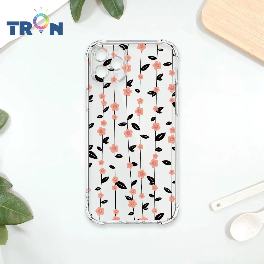 TRON IPhone 11 PRO 條紋透明小花C款  載具 四角防摔殼 手機殼 歷史價格詳細信息