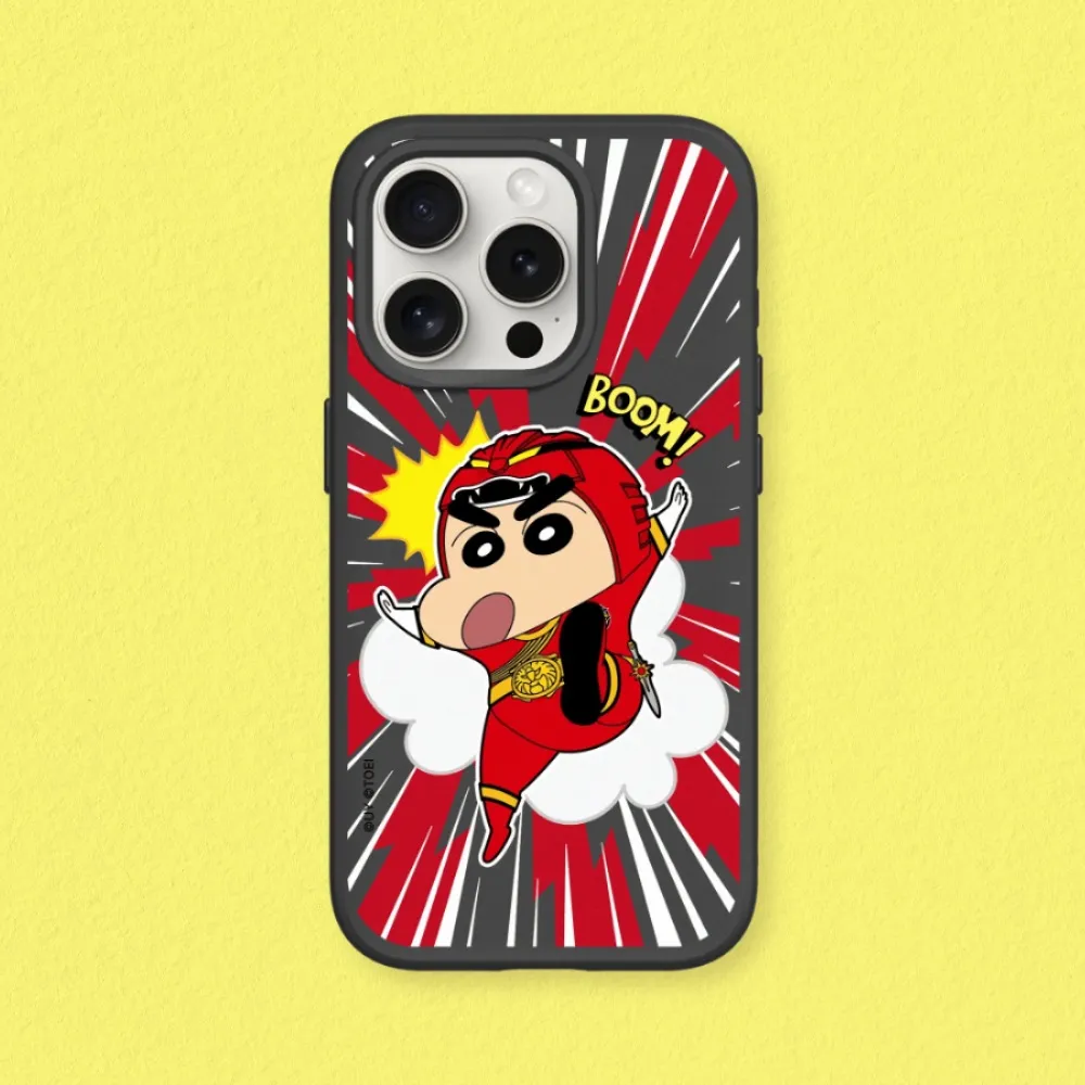 iPhone 11系列SolidSuit防摔背蓋手機殼｜蠟筆小新X超級戰隊系列-小新與康達姆機器人(多色可選) 歷史價格詳細信息