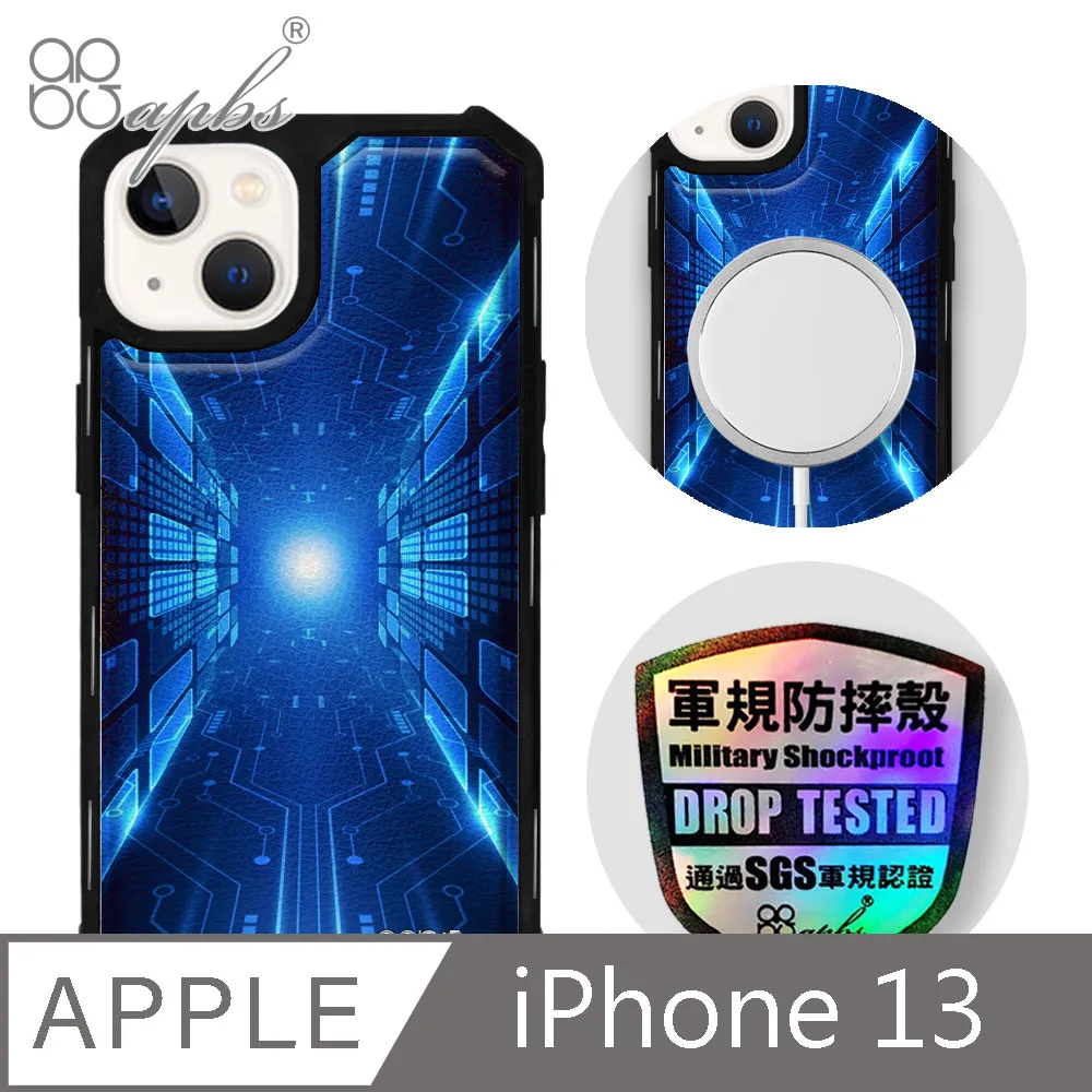 apbs iPhone 13 6.1吋軍規防摔皮革磁吸手機殼-經典牛紋-多圖可選02(上光版) 歷史價格詳細信息