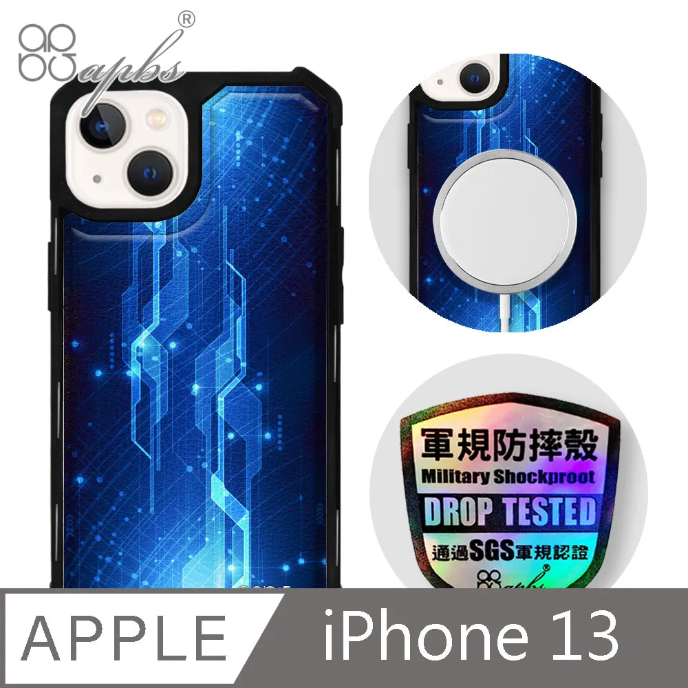 apbs iPhone 13 6.1吋軍規防摔皮革磁吸手機殼-經典牛紋-多圖可選02(上光版) 歷史價格詳細信息