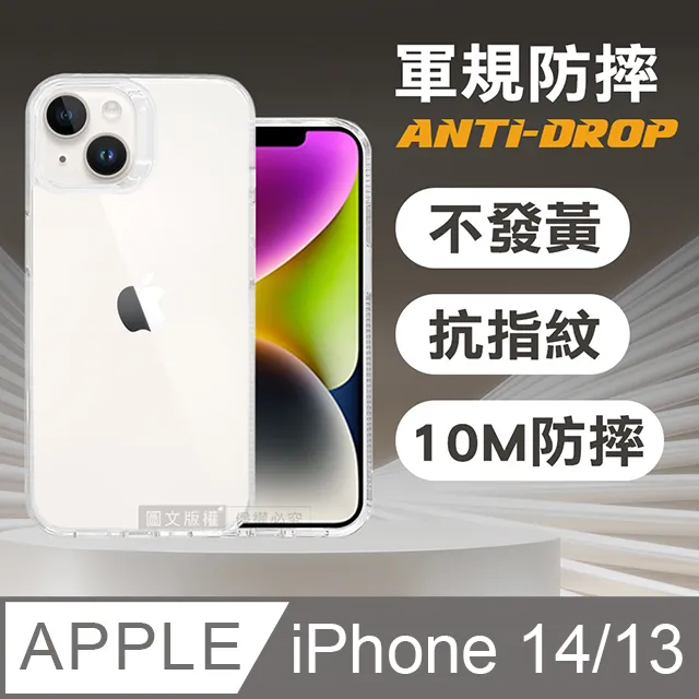 VOORCA 軍規防摔保護殼 iPhone 14/13 6.1吋 共用 防指紋四角強化 手機殼(石墨灰) 歷史價格詳細信息
