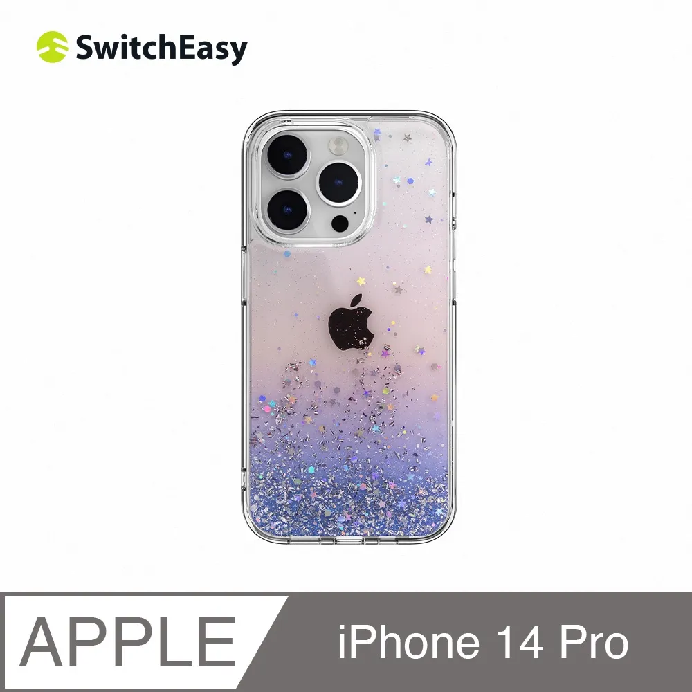 魚骨牌 SwitchEasy iPhone 14 Pro 6.1吋 Starfield 立體星砂防摔手機保護殼,透明 歷史價格詳細信息