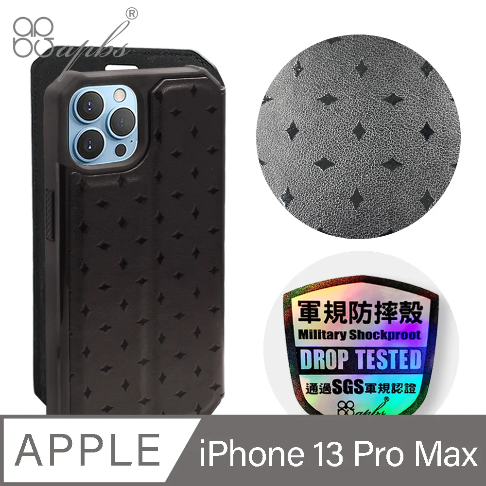 apbs iPhone 13 Pro Max 6.7吋浮雕感軍規防摔立架皮套-圓形花磚 歷史價格詳細信息