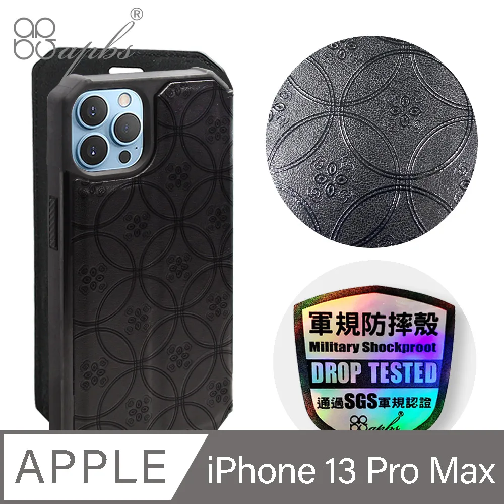 apbs iPhone 13 Pro Max 6.7吋浮雕感軍規防摔立架皮套-圓形花磚 價格比較,價格查詢,歷史價格詳細信息