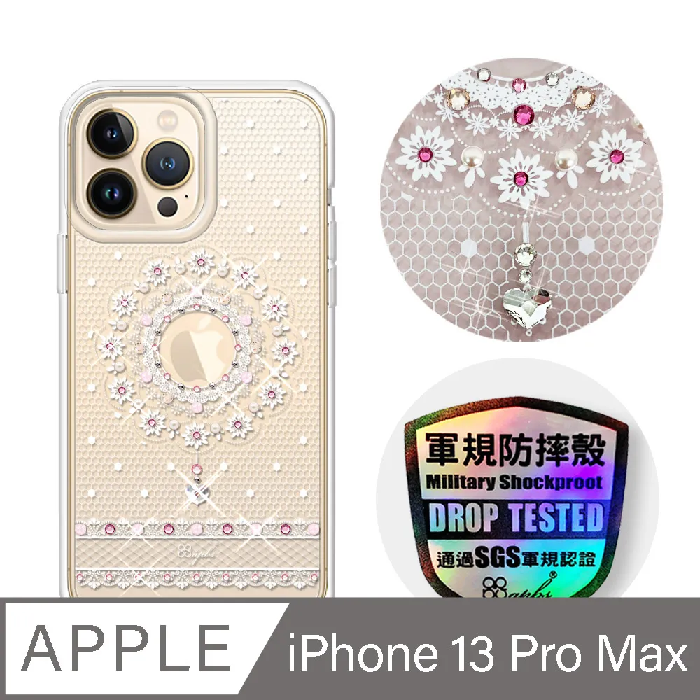 apbs iPhone 13 Pro Max 6.7吋輕薄軍規防摔水晶彩鑽手機殼-多圖可選01 歷史價格詳細信息