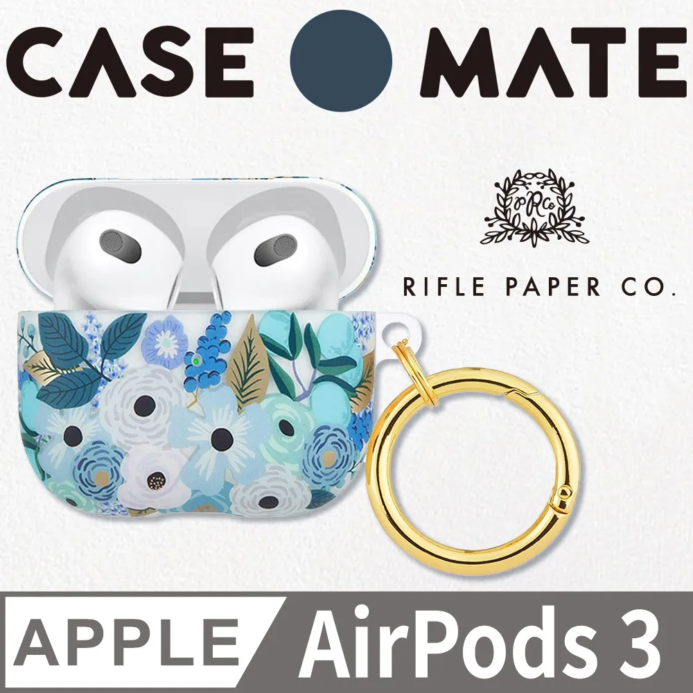 美國 Case●Mate x Rifle Paper Co. AirPods (第3代) 防摔保護殼 - 花園派對-藍 歷史價格詳細信息