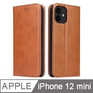 Fierre Shann 真皮紋 iPhone 12 Pro Max (6.7吋) 錢包支架款 磁吸側掀手工PU皮套保護殼-紅色 歷史價格詳細信息