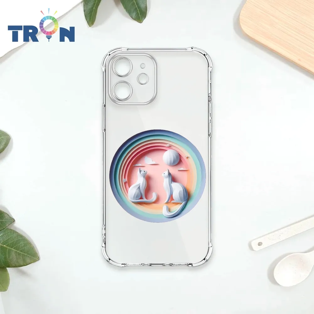 TRON IPhone 12 MINI 可愛紙雕浣熊 四角防摔殼 手機殼 歷史價格詳細信息