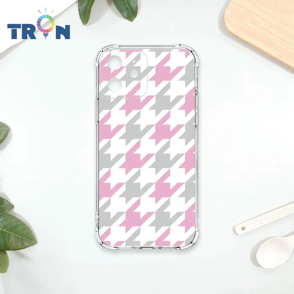 TRON IPhone 12 撞色千鳥紋  載具 四角防摔殼 手機殼 歷史價格詳細信息