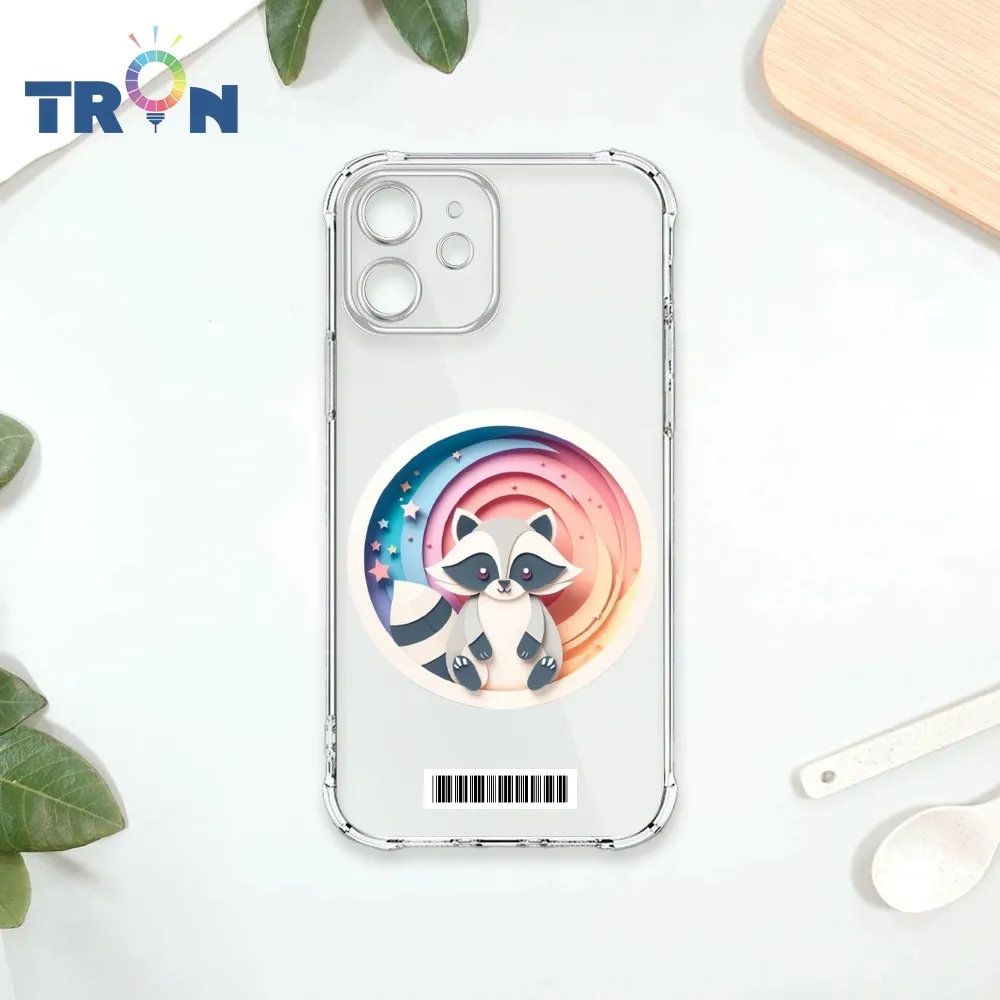 TRON IPhone 12 MINI 可愛紙雕浣熊 四角防摔殼 手機殼 歷史價格詳細信息