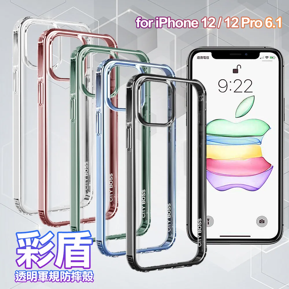 CITYBOSS for iPhone12/12Pro 6.1吋 霧面防眩鋼化玻璃保護貼-黑 歷史價格詳細信息