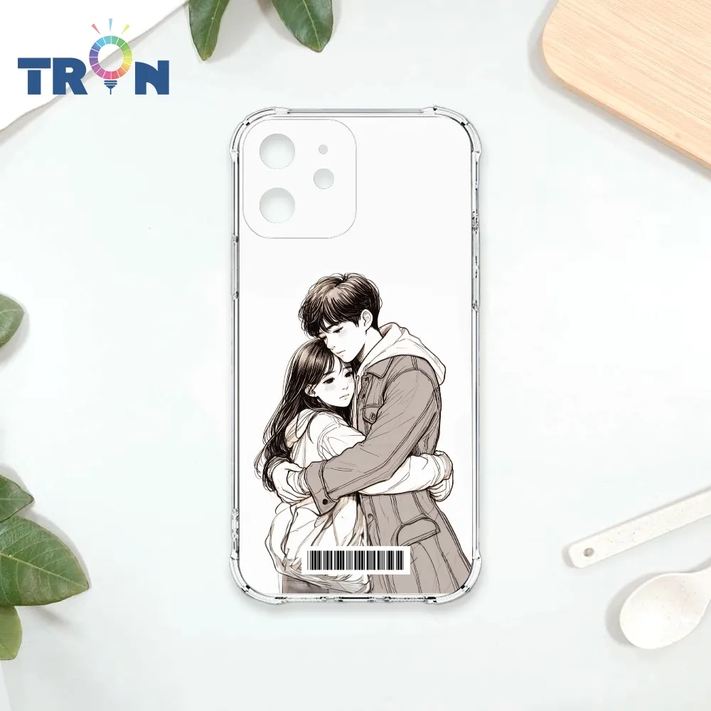TRON IPhone 12 情侶深情擁抱彩色背景系列 四角防摔殼 手機殼 歷史價格詳細信息