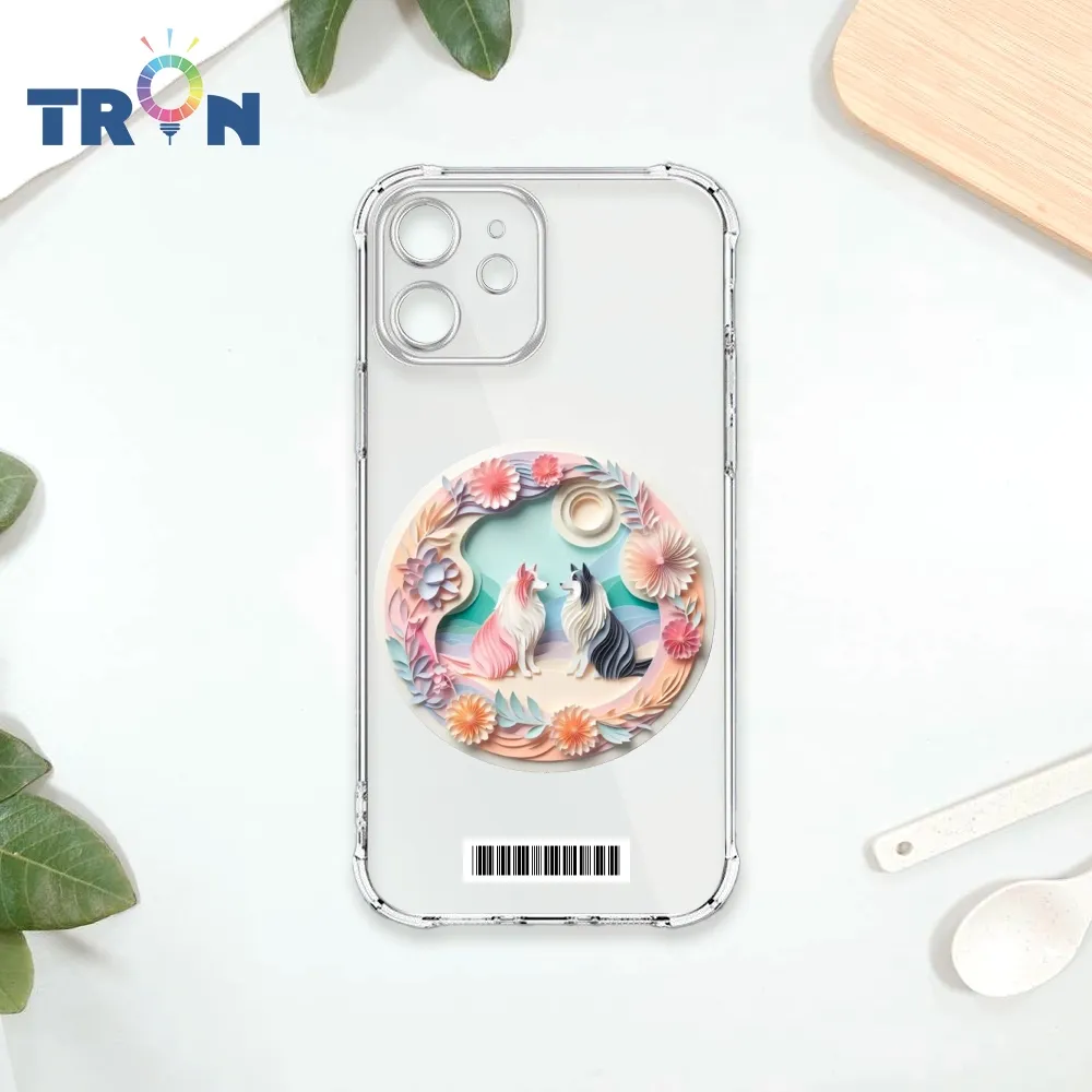 TRON IPhone 12 可愛小動物樹下乘涼  載具 四角防摔殼 手機殼 歷史價格詳細信息